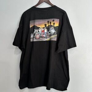 Loser Machine Co David Mann Graphic T Shirt XXXL Black Motorcycle Art